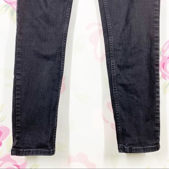 Free People High Rise Black Skinny Denim Jeans 31 - Picture 3 of 10